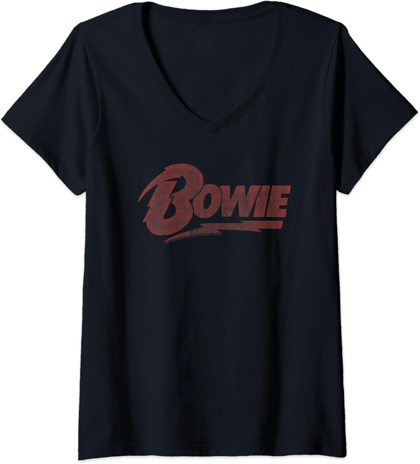 Femme David Bowie Bowie TShirt avec Col en V Amazon.fr Mode